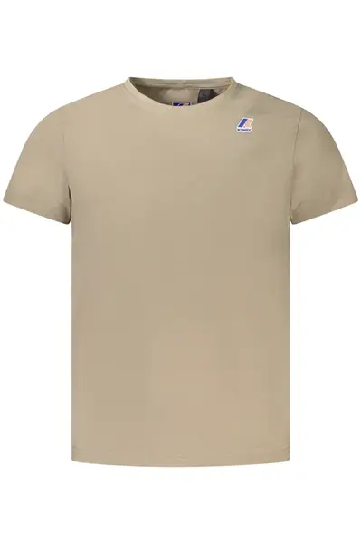 Pánské béžové triko K-Way s krátkým rukávem