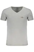 ERONAUTICA MILITARE MEN'S GRAY SHORT SLEEVE T-SHIRT