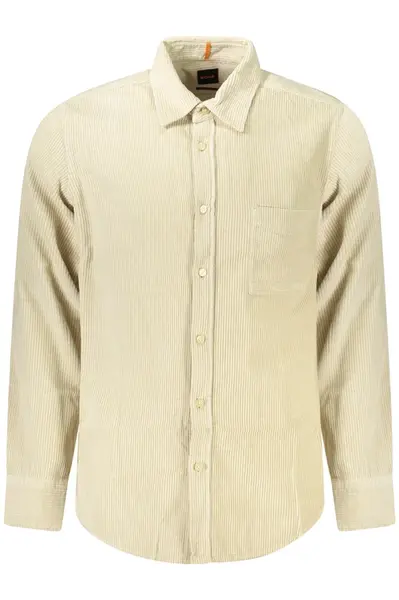 Pánská košile HUGO BOSS béžová