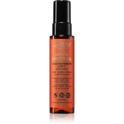 puroBIO Cosmetics Mirage Energy Oil multifunkční olej na obličej, tělo a vlasy 100 ml