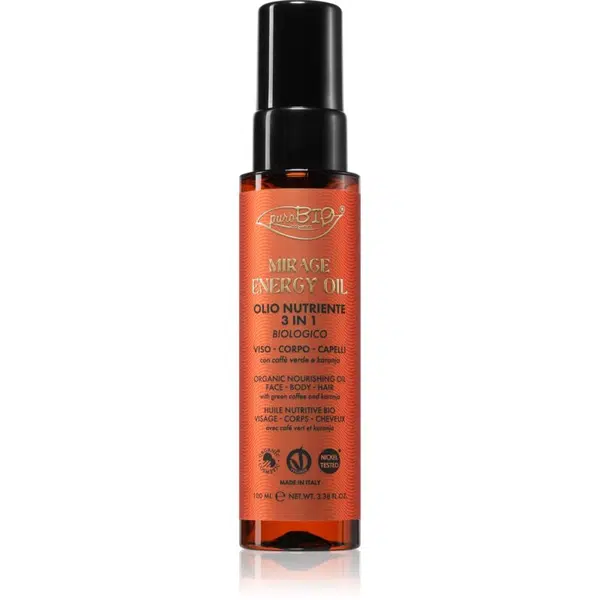 puroBIO Cosmetics Mirage Energy Oil multifunkční olej na obličej, tělo a vlasy 100 ml