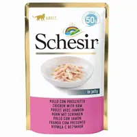 SCHESIR Kapsička pro kočky kuře a šunka 50 g