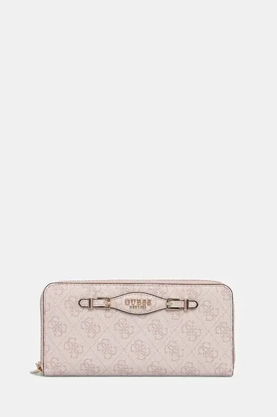 Peněženka Guess KATYA dámská, růžová barva, SWSG96 52146
