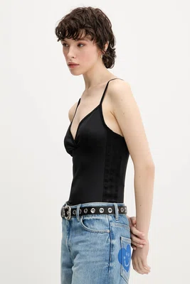 Top adidas Coquette černá barva, JM1908