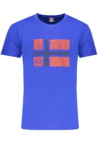 Modré pánské triko s krátkým rukávem