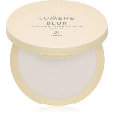Lumene Blur kompaktní pudr a make-up 2 v 1 SPF 15 odstín No. 0 10 g