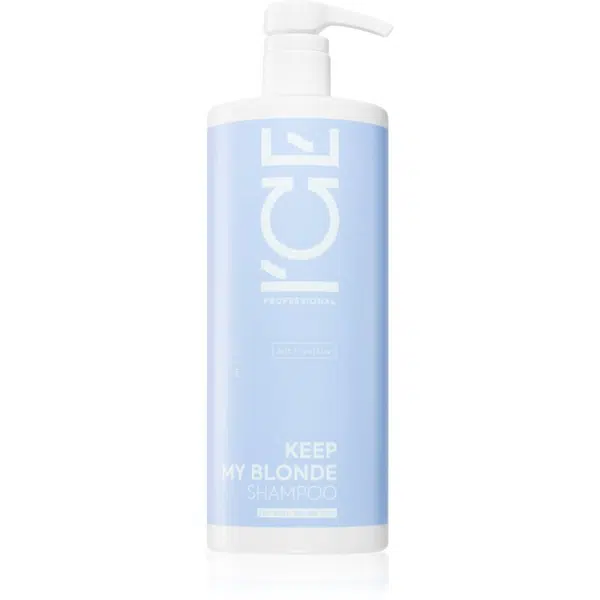 Natura Siberica ICE Professional Keep My Blonde šampon neutralizující žluté tóny pro zesvětlené, melírované studené blond vlasy 1000 ml