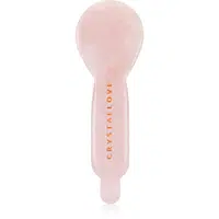 Crystallove Rose Quartz Spoon Eye Gua Sha masážní pomůcka na oční okolí 1 ks
