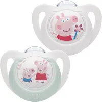 NUK Star Peppa Pig dudlík 6-18m 2 ks