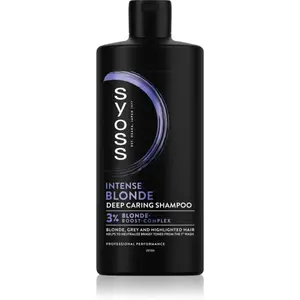 Syoss Intense Blonde fialový šampon pro blond a šedivé vlasy 440 ml