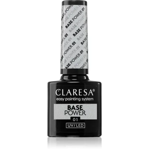 Claresa UV/LED Base Power podkladový lak pro gelové nehty odstín 01 5 g
