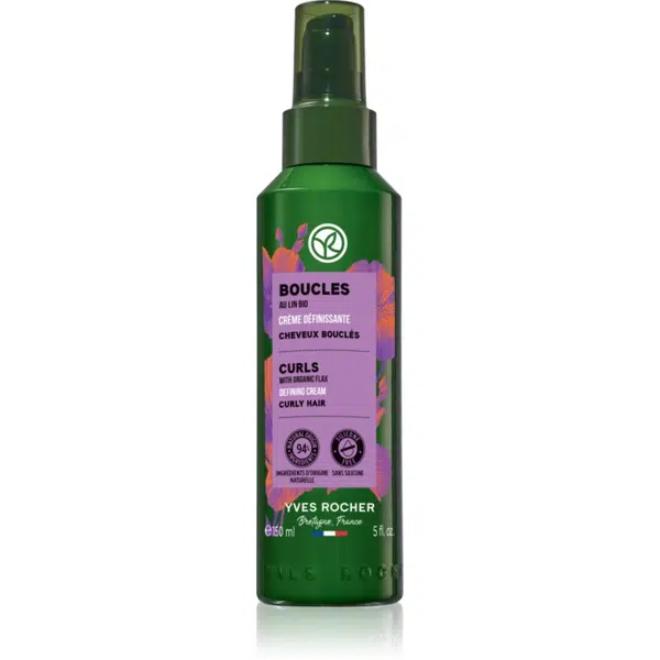 Yves Rocher Boucles tvarující krém na kudrnaté vlasy with organic flax 150 ml