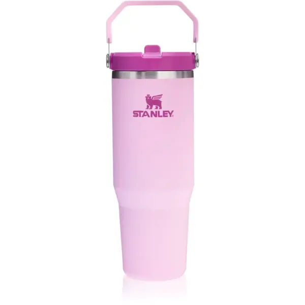 Stanley IceFlow™ Flip Straw Tumbler nerezová láhev na vodu Cherry Blossom 890 ml