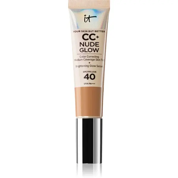 IT Cosmetics Your Skin But Better CC + Nude Glow CC krém pro rozjasnění pleti SPF 40 Neutral Tan 32 ml