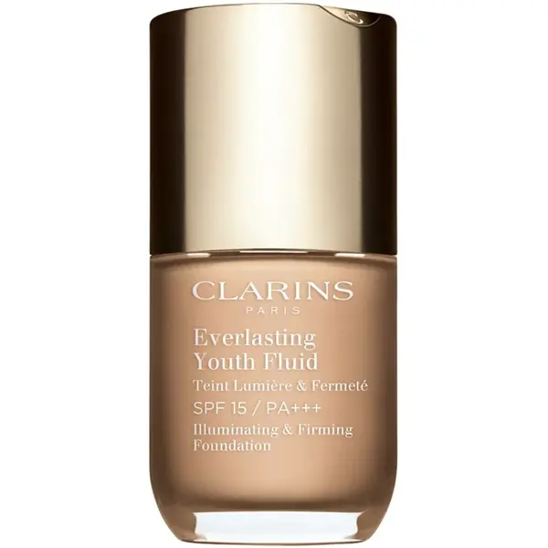 Clarins Everlasting Youth Fluid Foundation rozjasňující make-up SPF 15 odstín 108.3 Organza 30 ml