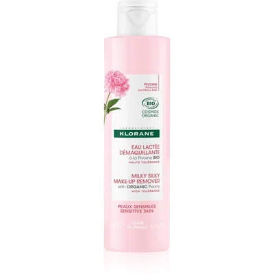 Klorane Pivoňka Milky Silky Make-up Remover odličovací mléko pro zklidnění pokožky 200 ml