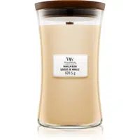 Woodwick Vanilla Bean vonná svíčka s dřevěným knotem 609.5 g