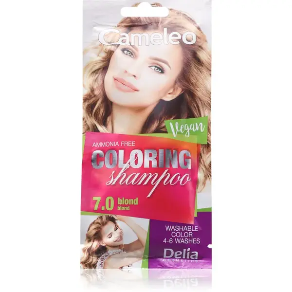 Delia Cosmetics Cameleo Coloring Shampoo tónovací šampon na vlasy odstín 7.0 Blond 40 ml