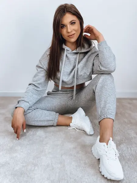 Dámská tepláková souprava SERINE světle šedá Dstreet