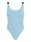 Calvin Klein Swimwear Jednodielne plavky  svetlomodrá / čierna / biela