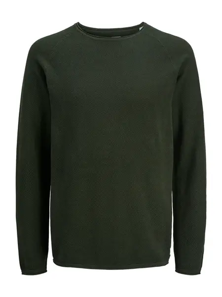 JACK & JONES Sveter 'JJEHILL'  olivová
