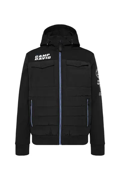 CAMP DAVID Zimná bunda  modrá / čierna / biela