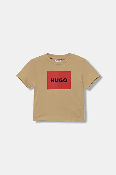 Dětské bavlněné tričko HUGO