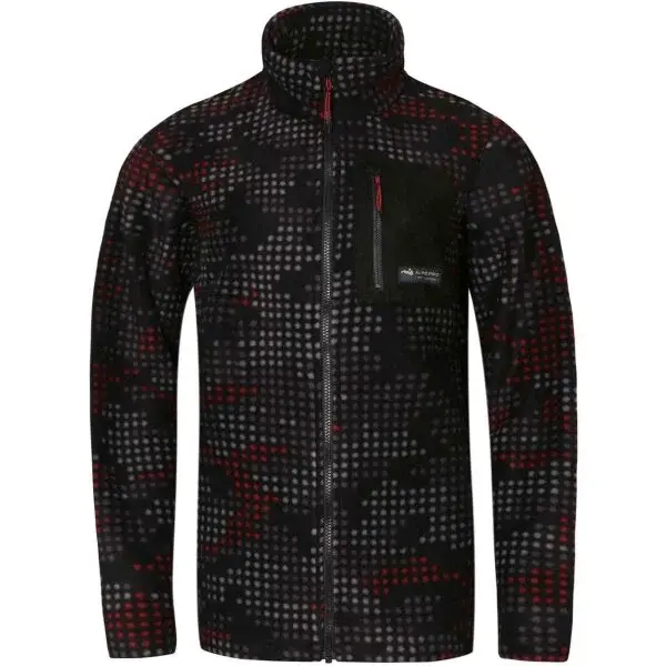 ALPINE PRO OKRAD Pánska outdoorová mikina, čierna, veľkosť