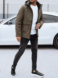 Pánská zimní bunda s odnímatelnou kapucí