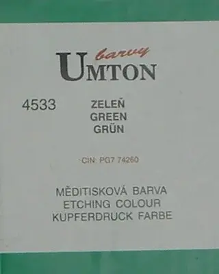 Měditisková barva Umton 130ml – zeleň
