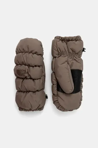 Lyžařské rukavice The North Face Montana hnědá barva, NF0A88JQBOW1