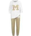 Women's velor tracksuit set Warm M MIA print