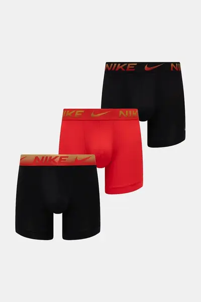 Boxerky Nike 3-pack červená barva, 0000KE1157