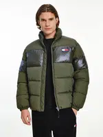 Tommy Jeans Jacket - TJM TONAL COLORBLOCK PUFFER green