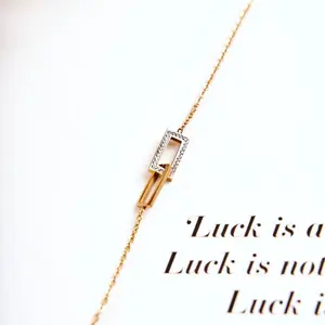 Giorgio&Dario Dámský náramek celebrity ocel s kubickými zirkony zlato