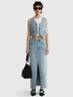 Big Star Woman's Skirt 120195 Denim-208