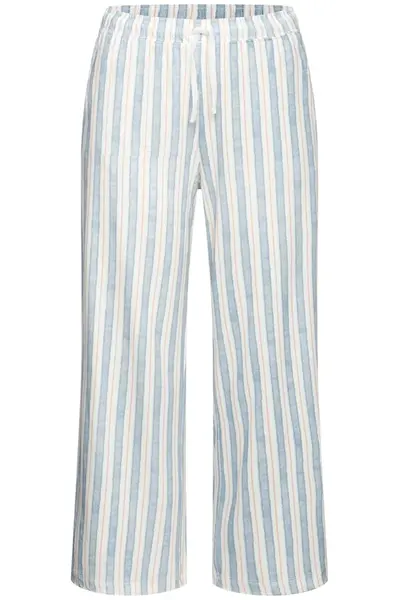 VIVANCE Pyžamové nohavice 'Dreams'  modrá / broskyňová / biela