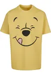 MT Upscale Tričko 'Disney 100 Winnie Pooh Face'  citrónová / svetloružová / čierna