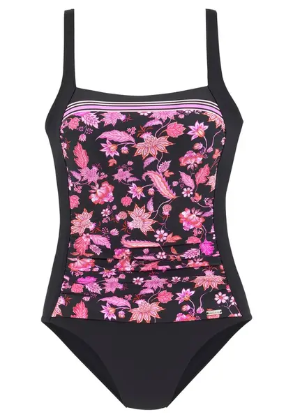 LASCANA Jednodielne plavky  oranžová / ružová / čierna / biela