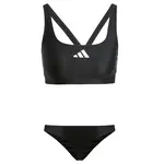 ADIDAS PERFORMANCE Športové bikiny '3-Stripes V-Back'  čierna / biela