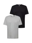 Champion Authentic Athletic Apparel Tričko  sivá melírovaná / čierna