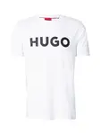 HUGO Tričko 'Dulivio'  čierna / biela