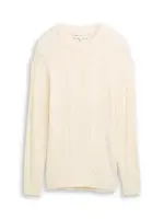 TOM TAILOR DENIM Sveter  biela