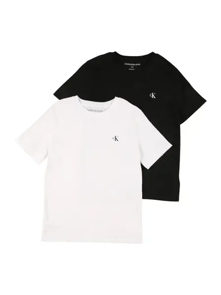 Calvin Klein Jeans Tričko  čierna / biela