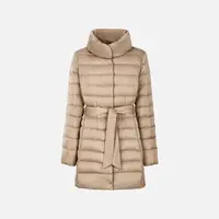 Béžová dámská péřová bunda Geox Bettanie - Dámské
