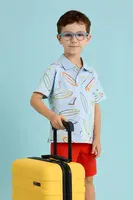 Detská bavlnená polokošeľa Mayoral