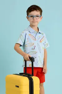 Detská bavlnená polokošeľa Mayoral