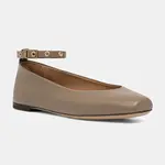 Kožené balerínky Emporio Armani