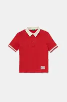 Detská bavlnená polokošeľa United Colors of Benetton