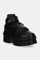 Kožené tenisky New Rock CRUST NEGRO NEGRO + TOWER CASCO NEGRO